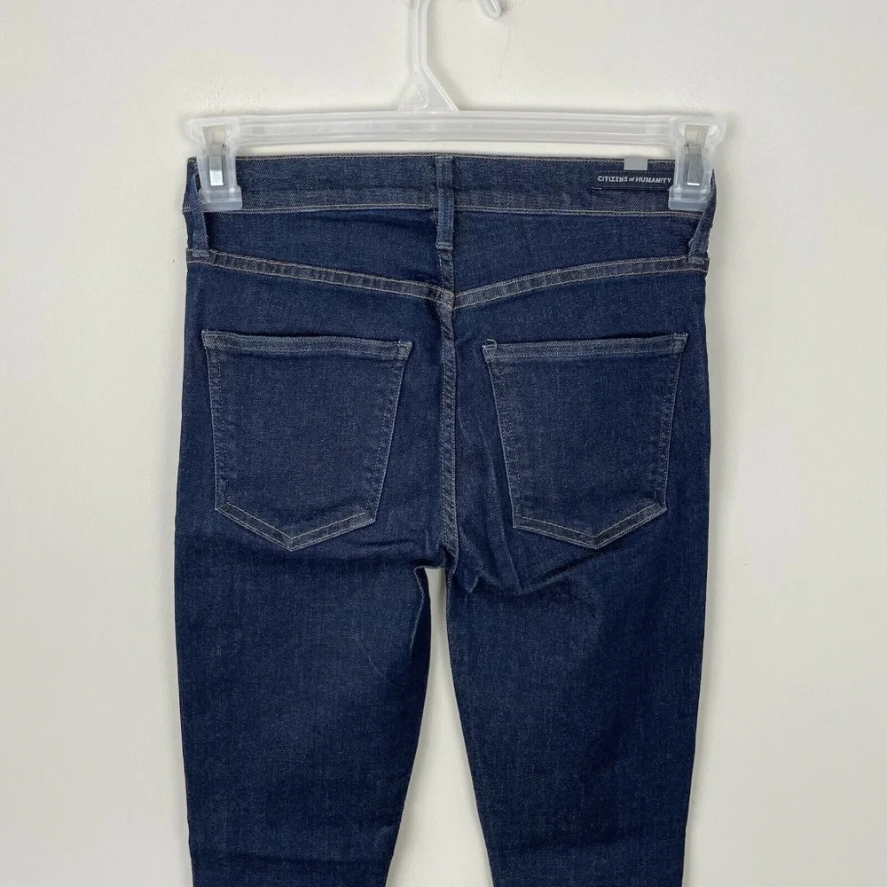 Citizens Of Humanity Rocket High Rise Skinny Jeans Size 25 Dark Wash Stretch